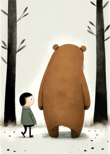 Plakat Spacer w lesie