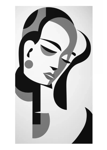 Plakat Ikona stylu II (czarno-biały)