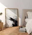 Plakat do sypialni Dynamika czerni I