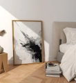Plakat do sypialni  Dynamika czerni II