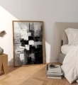 Plakat do salonu Czarno-białe warstwy III