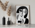 Plakat na komodzie Ikona stylu IV (czarno-biały)