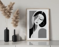 Plakat na komodzie Ikona stylu IX (czarno-biały)
