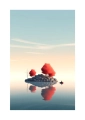 Plakat Samotny rybak II passe-partout