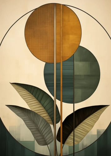 Plakat Zielnik art déco V