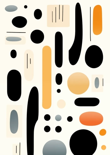 Plakat Płynne kształty I