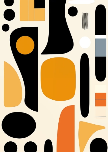 Plakat Płynne kształty II