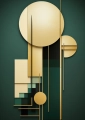 Plakat Zieleń art déco III