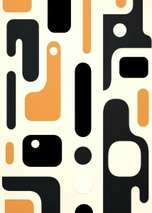 Plakat Płynne kształty III