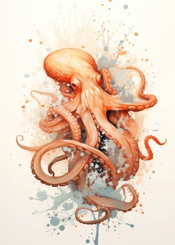 Plakat Ośmiornica II