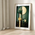 Plakat w ramie Zieleń art déco I