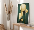 Plakat do salonu Zieleń art déco III