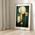 Plakat w ramie Zieleń art déco III