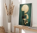 Plakat do salonu Zieleń art déco V