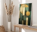 Plakat do salonu Zieleń art déco VII