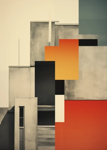 Plakat Betonowa mozaika I