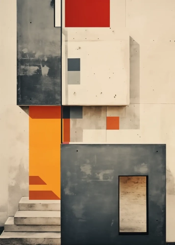 Plakat Betonowa mozaika II