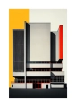 Plakat Fasada w stylu Bauhaus II passe-partout
