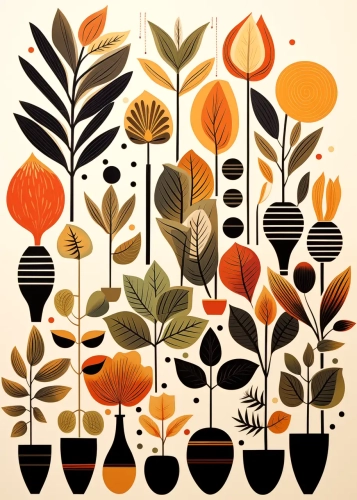 Plakat Rośliny doniczkowe