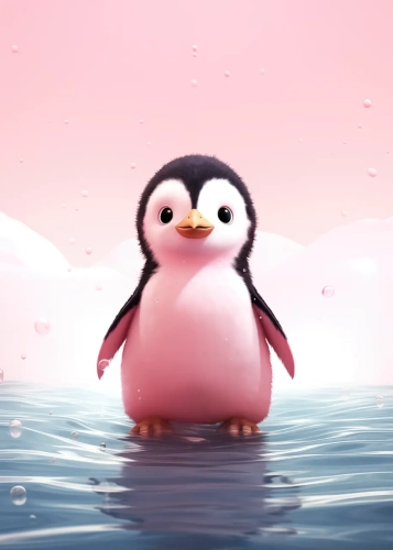 Plakat Pingwinek III