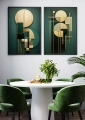 Dyptyk Zieleń art déco I