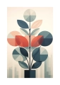 Plakat Geometria roślin II passe-partout