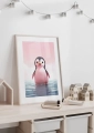 Plakat dla dzieci Pingwinek III