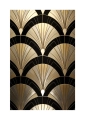 Plakat Czarne łuki art déco passe-partout