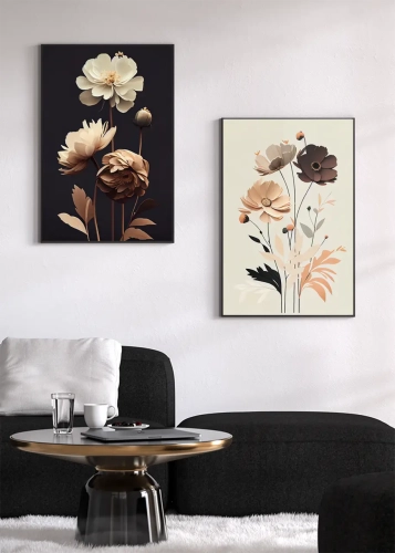 Dyptyk Miedziane i złote kwiaty