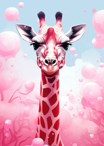 Plakat Żyrafa I