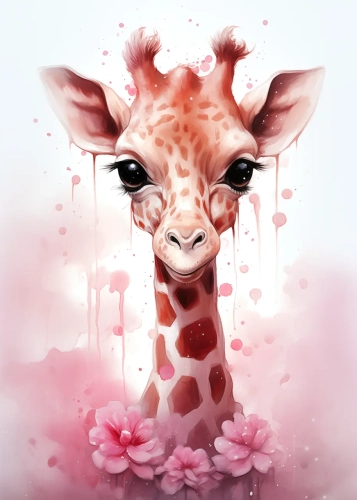 Plakat Urocza żyrafa I