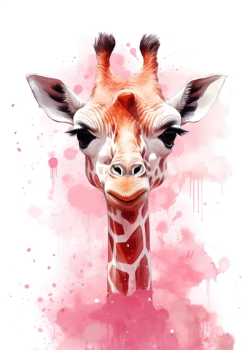 Plakat Urocza żyrafa II