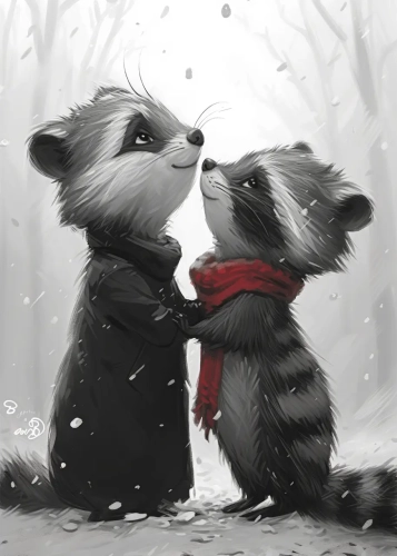 Plakat Zakochane zwierzątka V