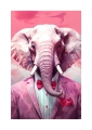 Plakat Nie myśl o różowym słoniu VII passe-partout