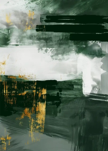 Plakat Warstwy – złoto I