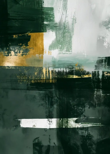 Plakat Warstwy – złoto II