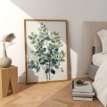 Plakat do sypialni Zielone liście II