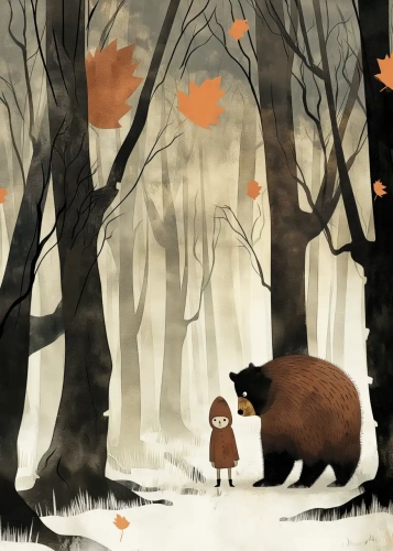 Plakat Spacer z misiem