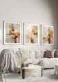 Tryptyk do salonu Warstwy – jesień II
