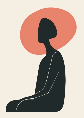 Plakat Pogrążona w myślach II