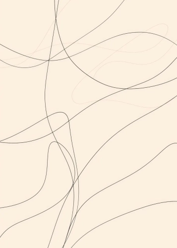 Plakat Linie na beżowym tle I