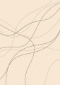 Plakat Linie na beżowym tle II