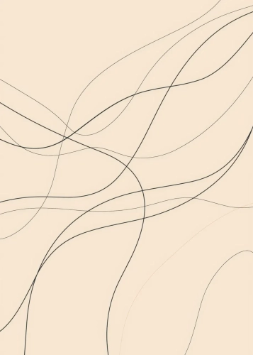 Plakat Linie na beżowym tle II