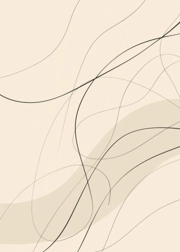Plakat Linie na beżowym tle III
