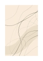 Plakat Linie na beżowym tle III passe-partout