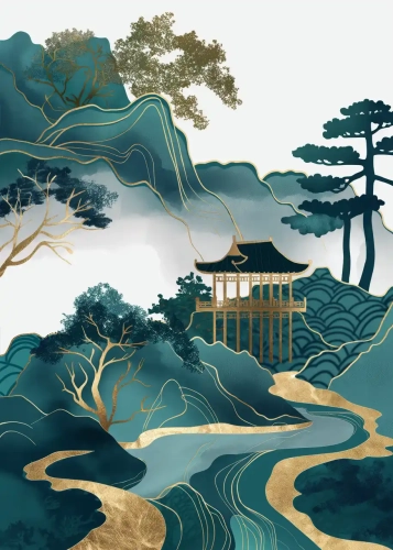 Plakat Świątynia na szmaragdowym szlaku I