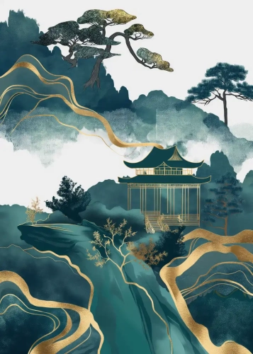 Plakat Świątynia na szmaragdowym szlaku IV