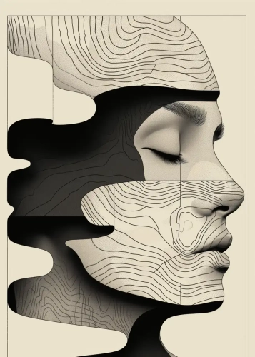 Plakat Topografia twarzy