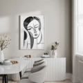 Plakat Ikona stylu XIV (czarno-biały) do jadalni