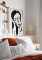 Plakat Ikona stylu XIV (czarno-biały) do sypialni